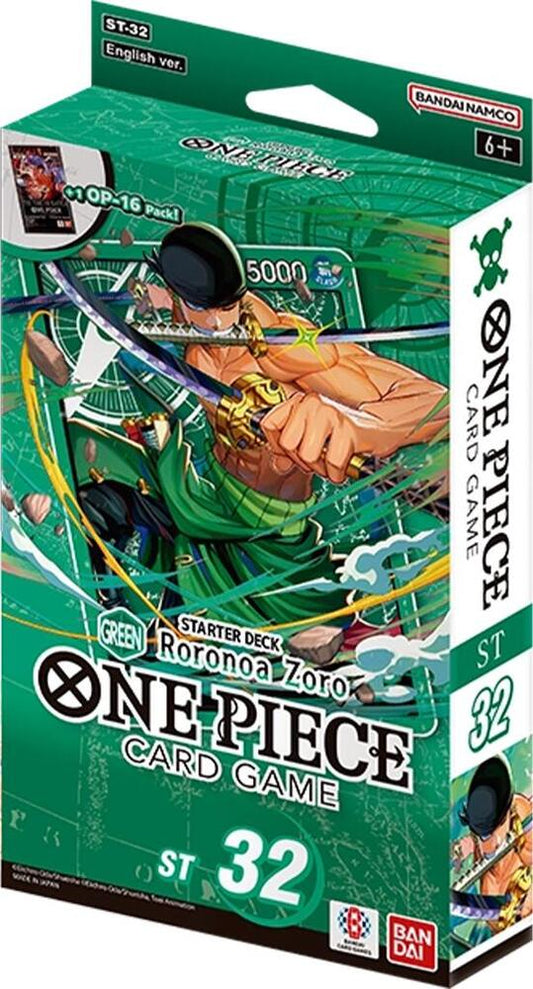 One Piece Card Game - STARTER DECK -Green Roronoa Zoro- [ST-32]