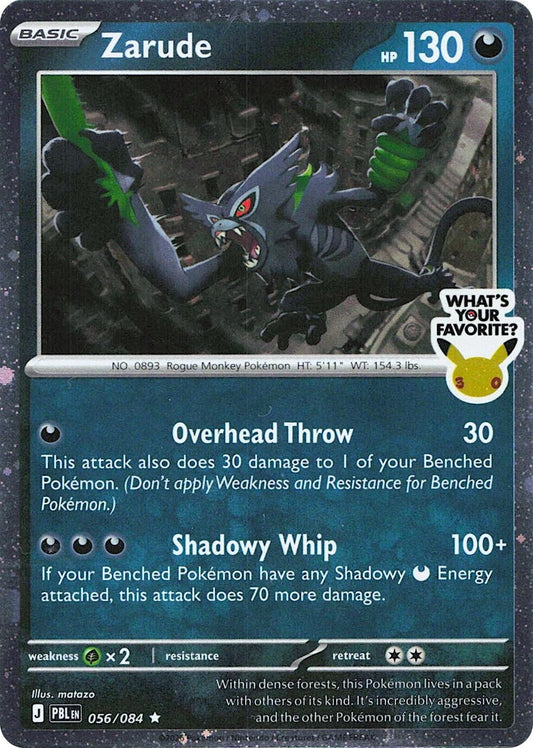 Image for Zarude (What's Your Favorite Stamp) (056/084) (MCAP) - Pokemon