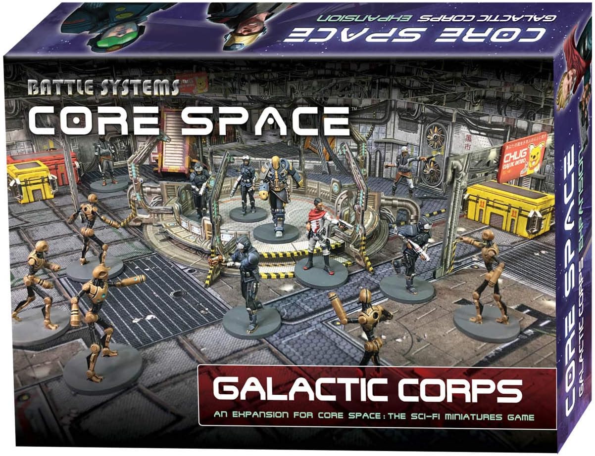 Battle Systems Core Space Galactic Corps Expansion Set - 28mm Miniatures - Board Game -Event Cards -Modular 3D Terrain - Wargaming BSGCSE002