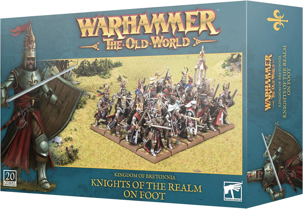 Warhammer The Old World - Kingdom of Bretonnia Knights of The Realm ON Foot