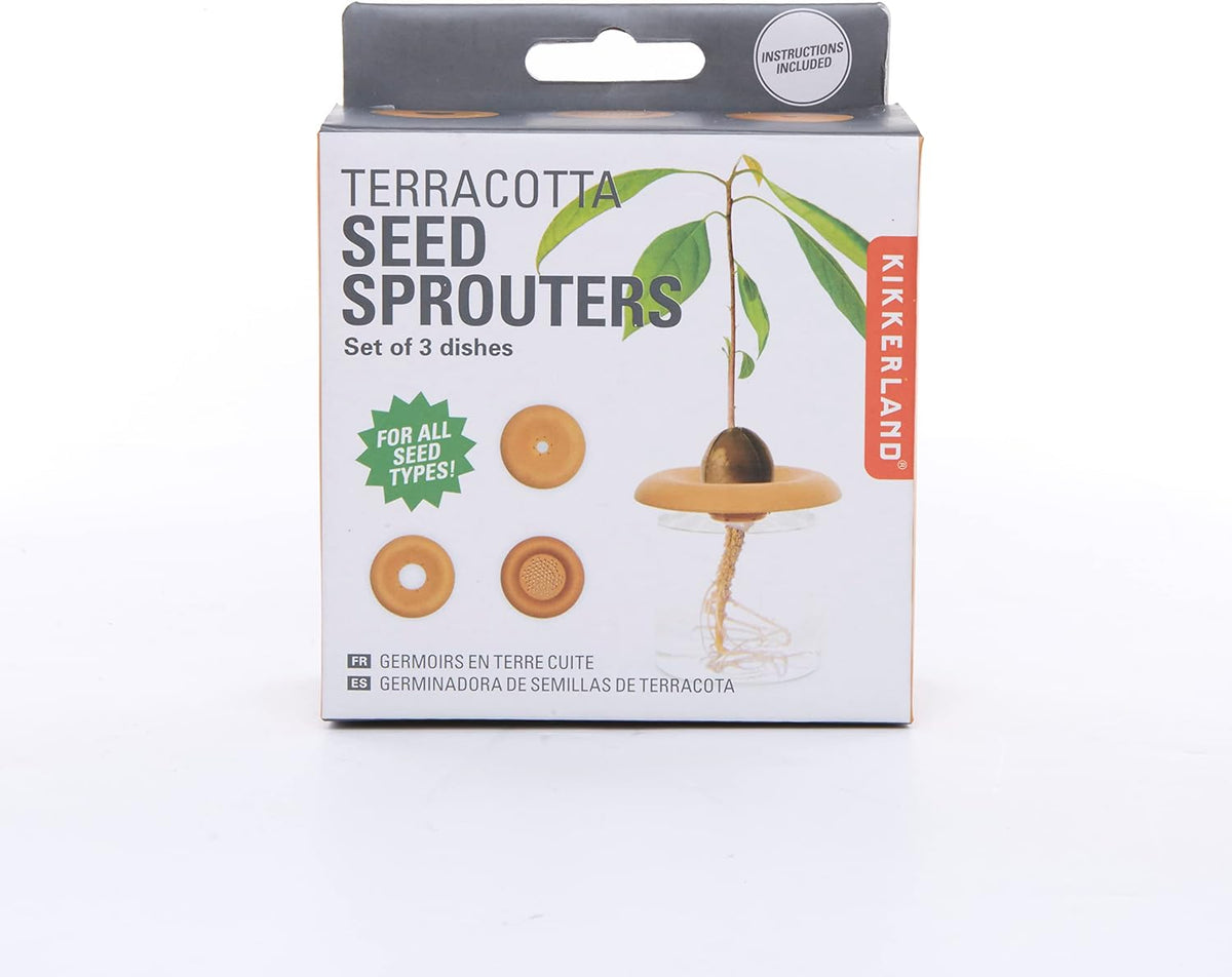 Kikkerland Eco Friendly Terracotta Growing Seed Starter Sprouters