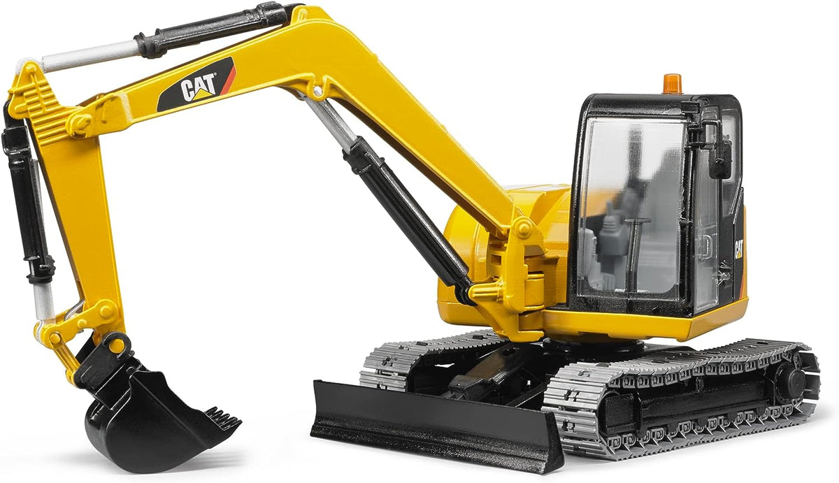 Bruder Toys - Construction Realistic CAT Mini Excavator Vehicle with Rotatable Cab and Removeable Shovel