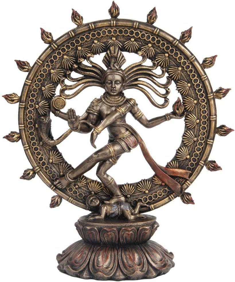 Pacific Giftware Hindu Shiva Nataraja Dancing Statue Bronze Finished