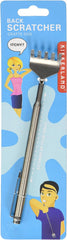 Kikkerland Telescoping Back Scratcher, Stainless Steel, Silver