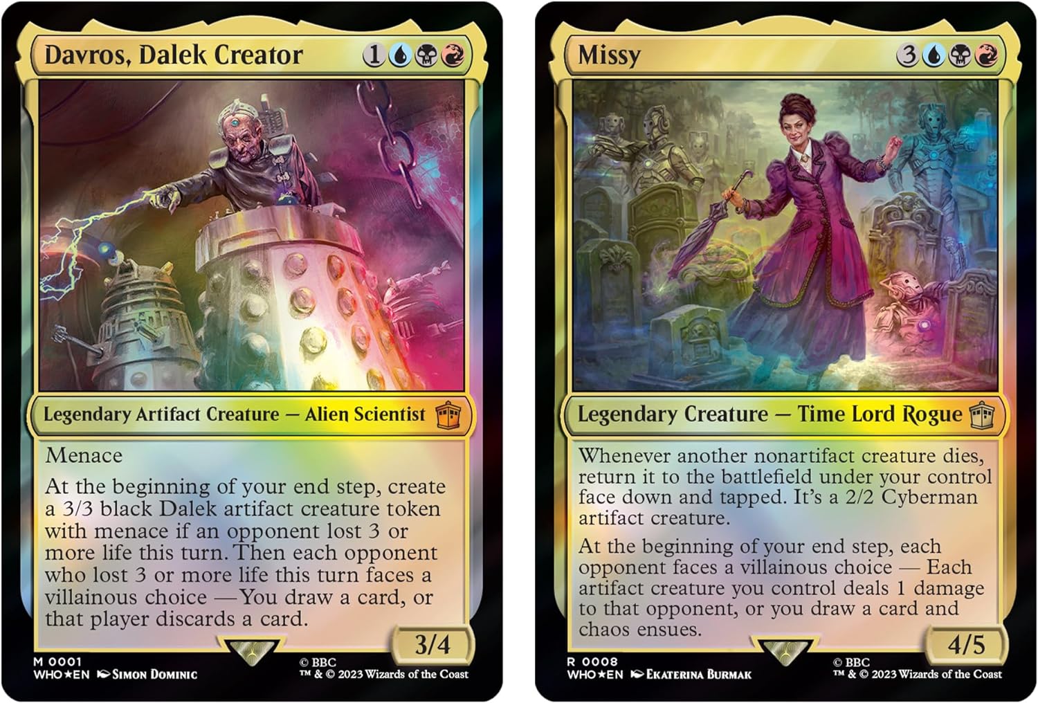 MTG Doctor Who Commander Deck – Masters of Evil