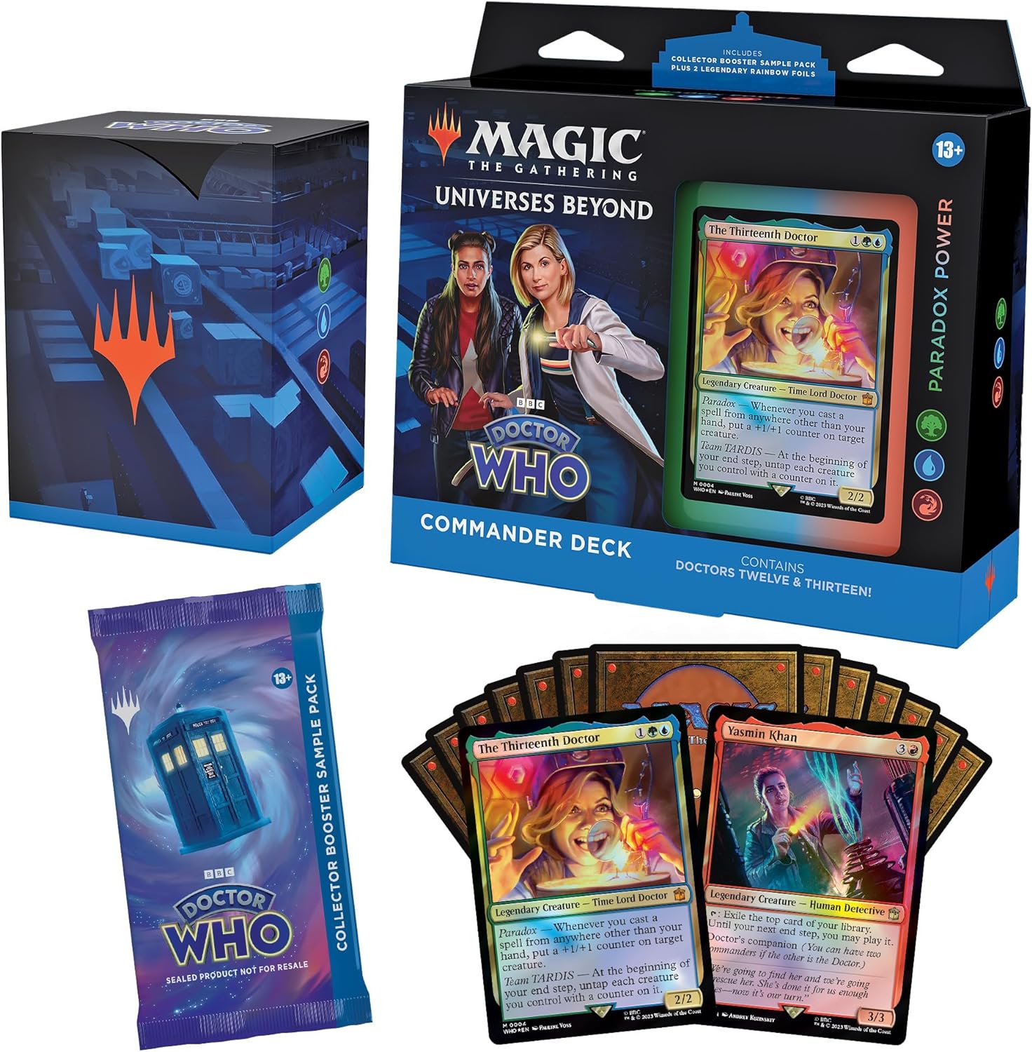 MTG Doctor Who Commander Deck Bundle – Includes All 4 Decks (1 Masters of Evil, 1 Blast from The Past, 1 Timey-Wimey, and 1 Paradox Power Deck Set)