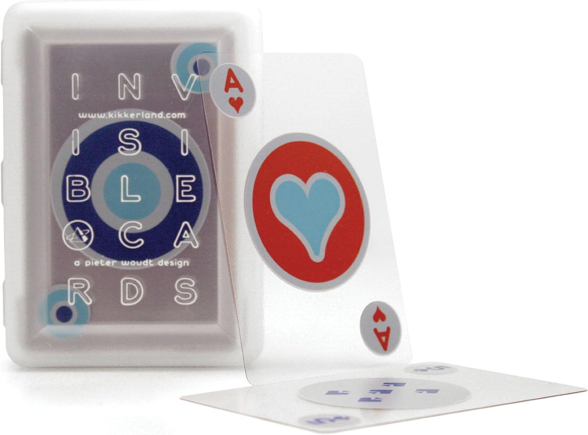 Kikkerland Playing Cards - Invisible