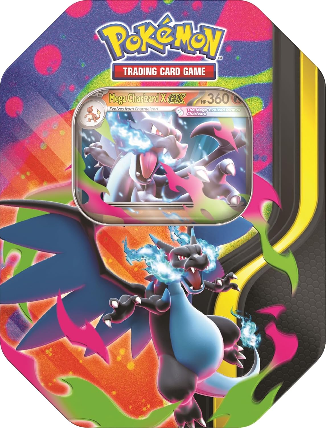 Pokemon TCG: Mega Charizard X ex Tin (Black)