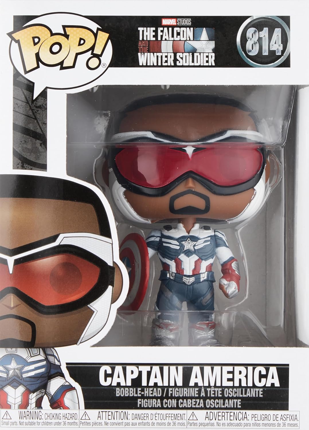 Funko POP! Marvel: Falcon and The Winter Soldier - Captain America (Sam Wilson) #814
