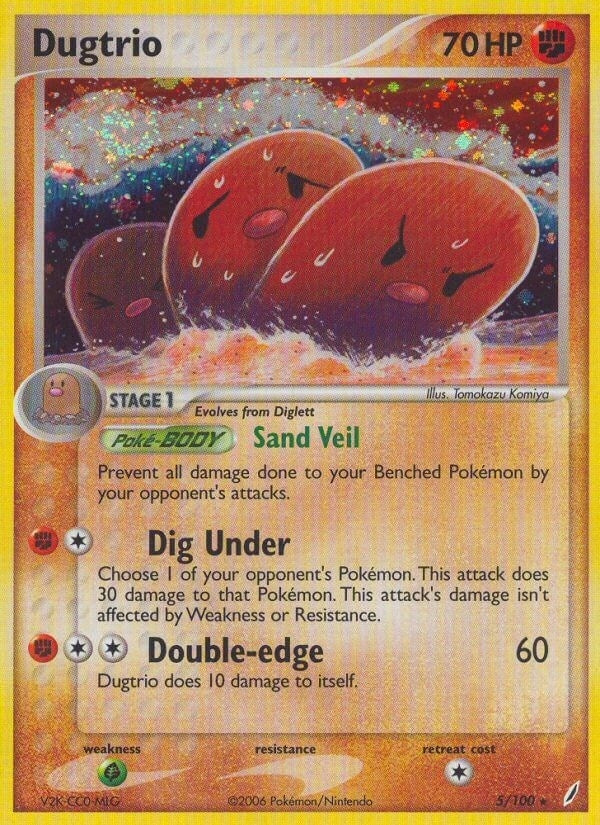 Image for Dugtrio (5/100) (CG) - Pokemon