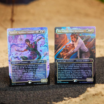 MTG Aetherdrift Commander Deck - Living Energy (Green-Blue-Red)