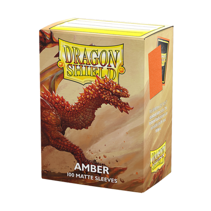 Dragon Shield 100ct Matte Sleeves - Standard Size - Amber