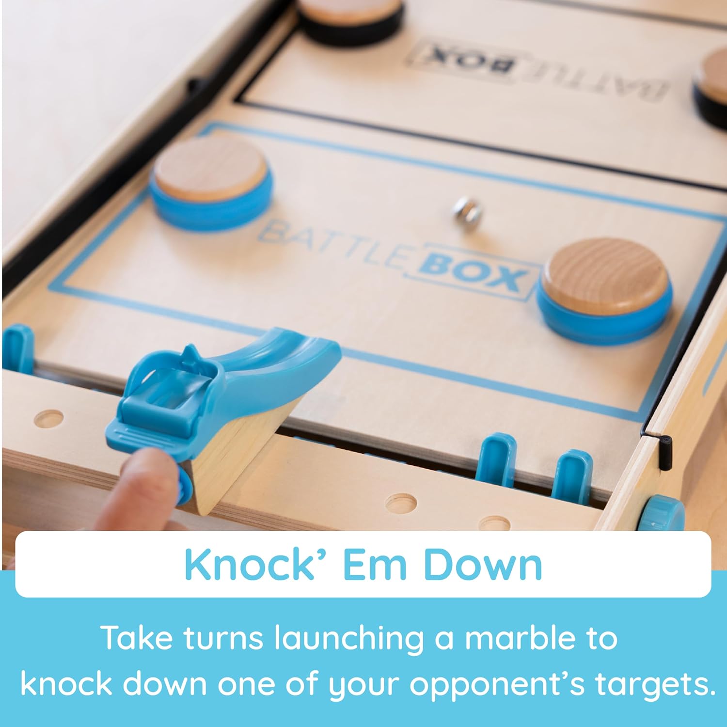 Battle Box™ – Target Launch Marble Game  - Fat Brain Toys