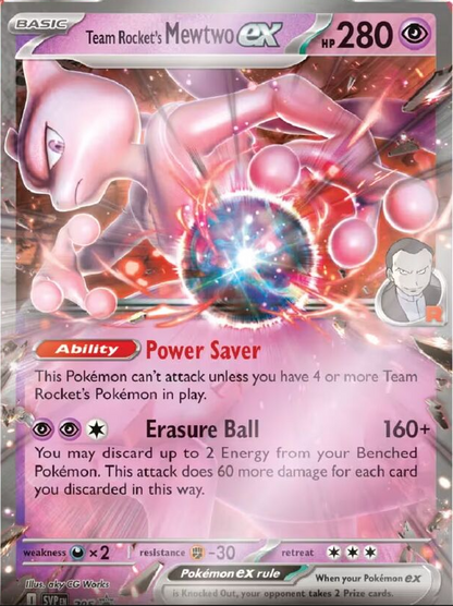 Pokemon TCG Team Rocket's Mewtwo ex Box