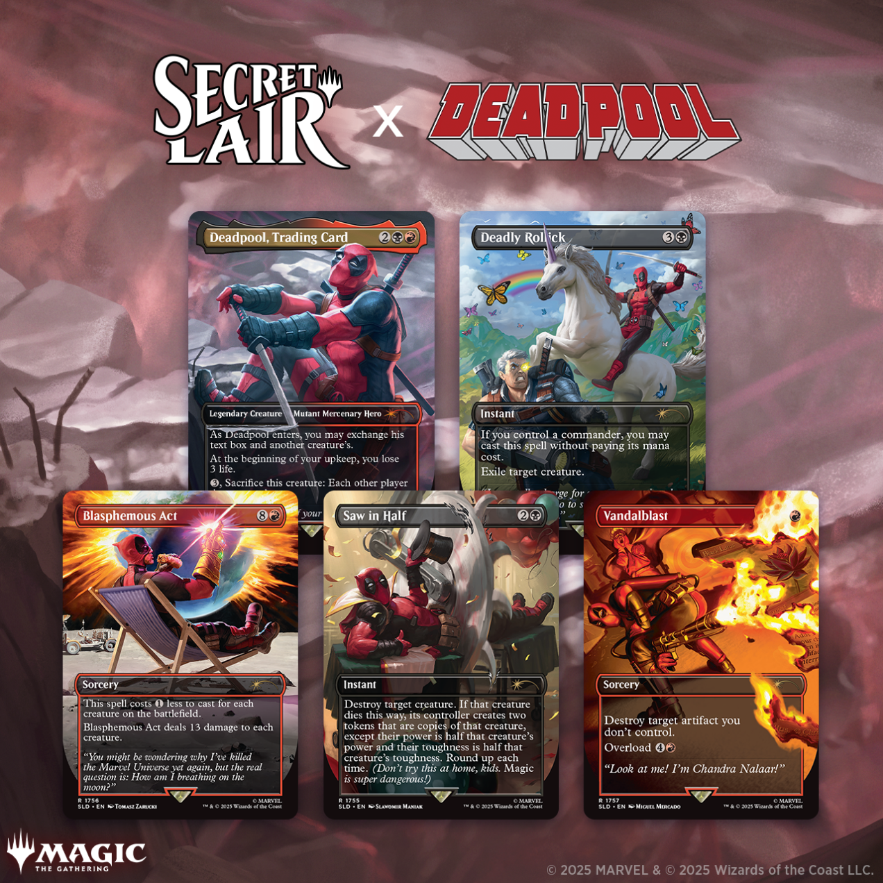 MTG Secret Lair x Marvel's Deadpool Non-Foil Edition
