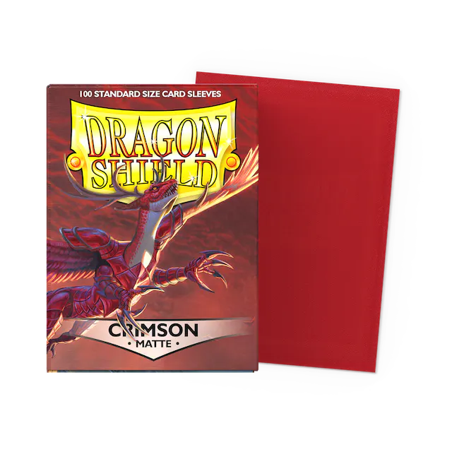 Dragon Shield 100ct Matte Sleeves - Standard Size - Crimson
