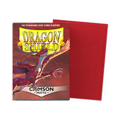 DRAGON SHIELD 100CT BOX MATTE CRIMSON