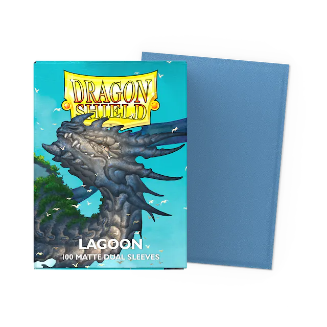 DRAGON SHIELD 100CT BOX DUAL MATTE LAGOON