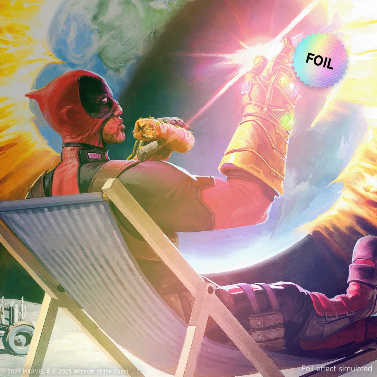 MTG Secret Lair x Marvel's Deadpool Rainbow Foil Edition MTG Secret Lair x Marvel's Deadpool Rainbow Foil Edition