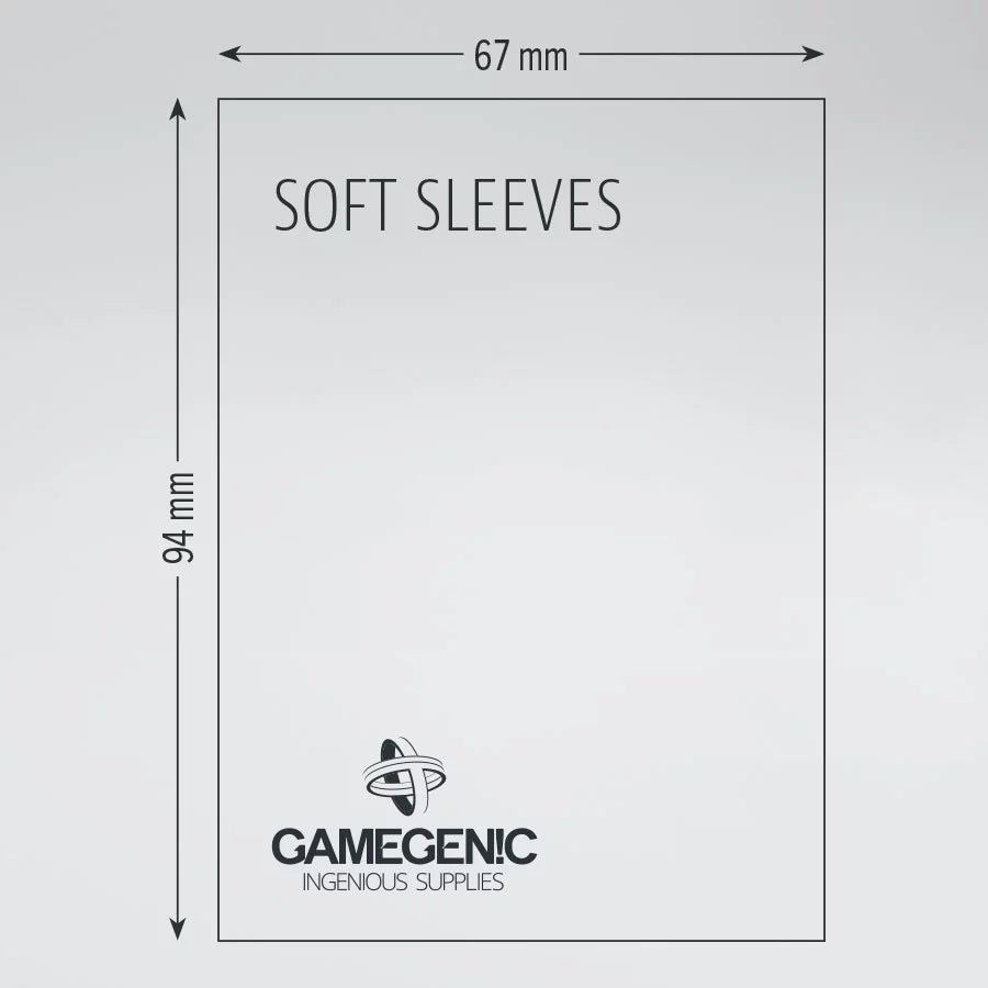Gamegenic Soft Sleeves Clear 67x94mm