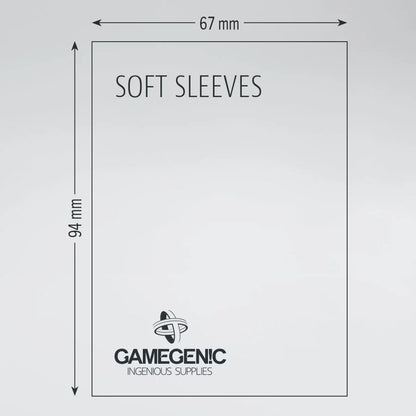 Gamegenic Soft Sleeves Clear 67x94mm