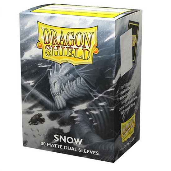 DRAGON SHIELD 100CT BOX DUAL MATTE SNOW