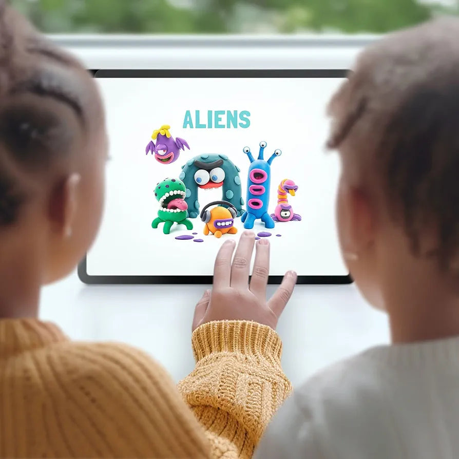 HEY CLAY Set - Colourful Modeling Air Dry Clay Kit for Kids (Aliens)