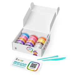 HEY CLAY Set - Colourful Modeling Air Dry Clay Kit for Kids (Animals)