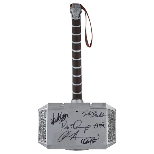 Thor's Hammer Autographed by The Avengers Cast with 15 Signatures including Chris Hemsworth, Robert Downey Jr. and Chris Evans - Fanatics Authenticated