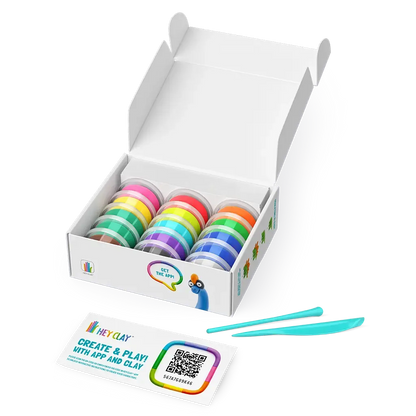 HEY CLAY Set - Colourful Modeling Air Dry Clay Kit for Kids (Dinosaurs)