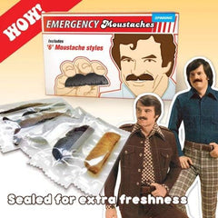 Spinning Hat Emergency Mustaches, Set of 6, Styles