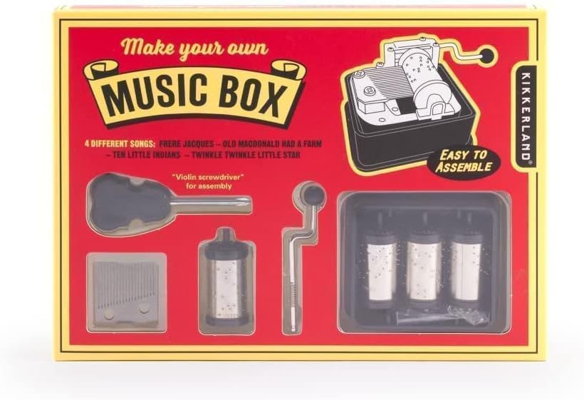 Kikkerland Pink Panther Crank Music Box