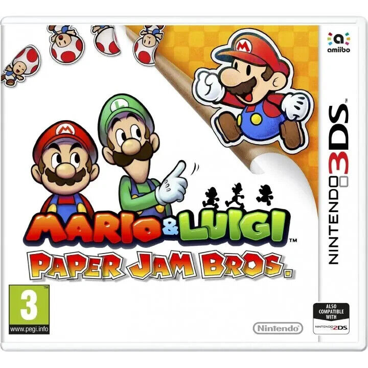 The most popular video games of all time, Mario & Luigi Paper Jam Bros, from a Retro Game Store.