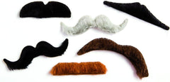 Spinning Hat Emergency Mustaches, Set of 6, Styles