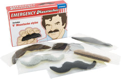 Spinning Hat Emergency Mustaches, Set of 6, Styles