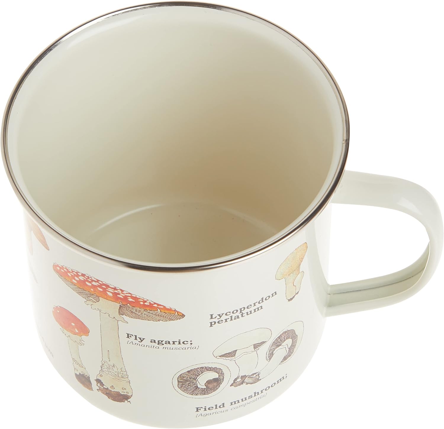 Gift Republic GR270058 Mushroom Enamel Mug, Multi, 500 milliliters